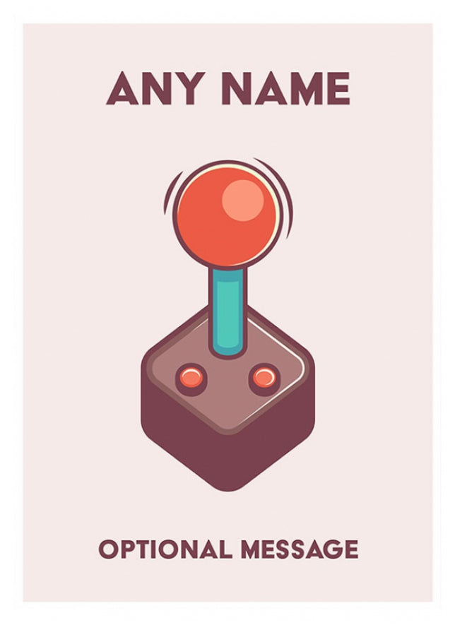Personalised Retro Gamer Card