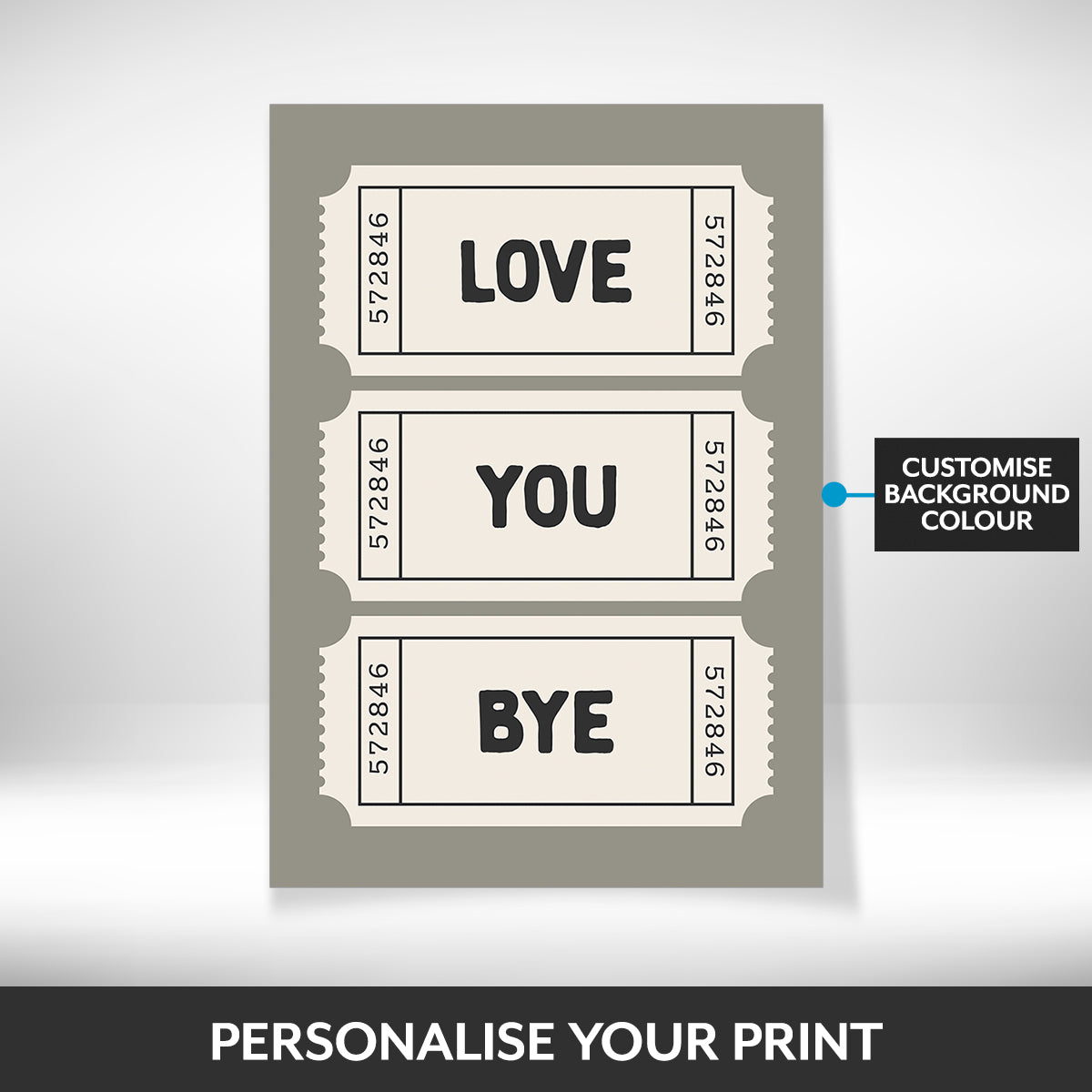 What can be personalised on this framed wall art