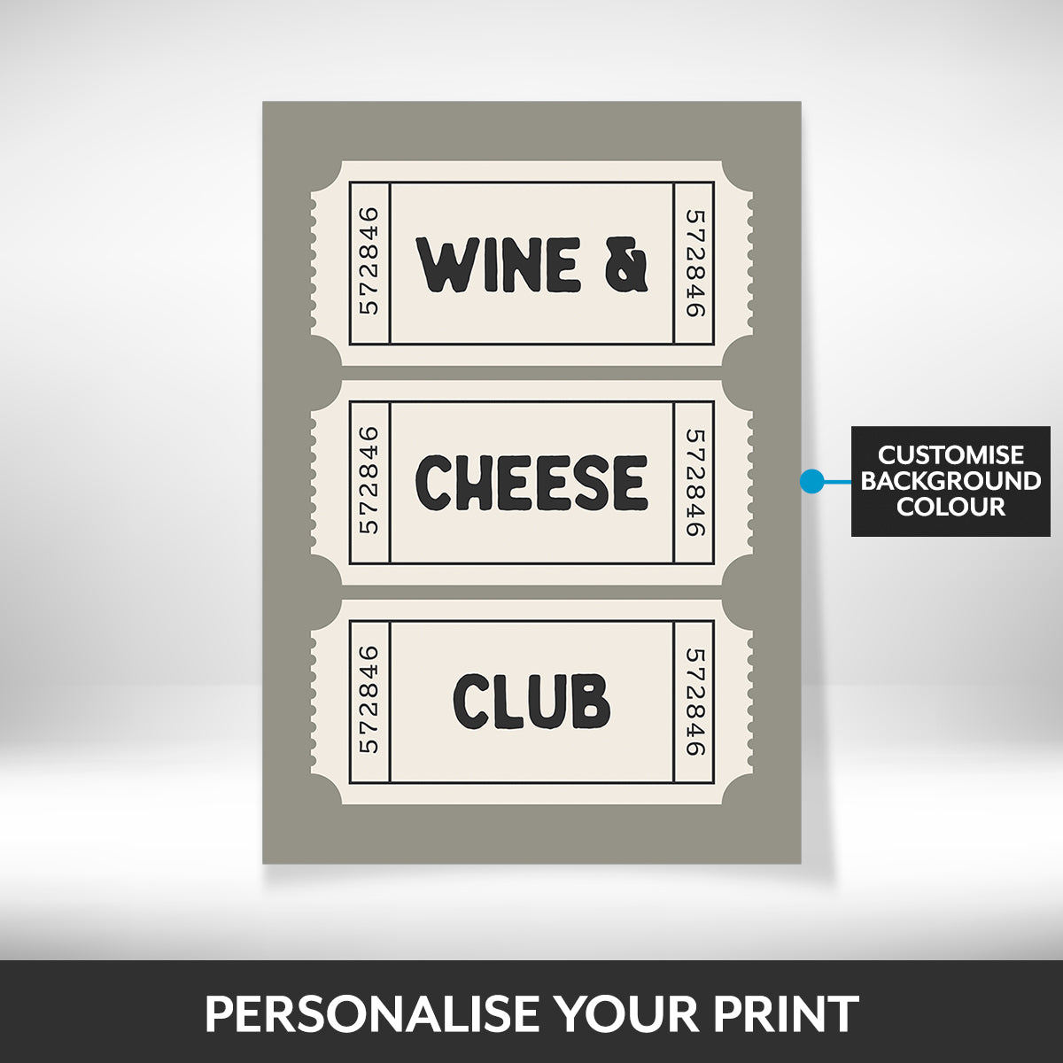 What can be personalised on this framed wall art