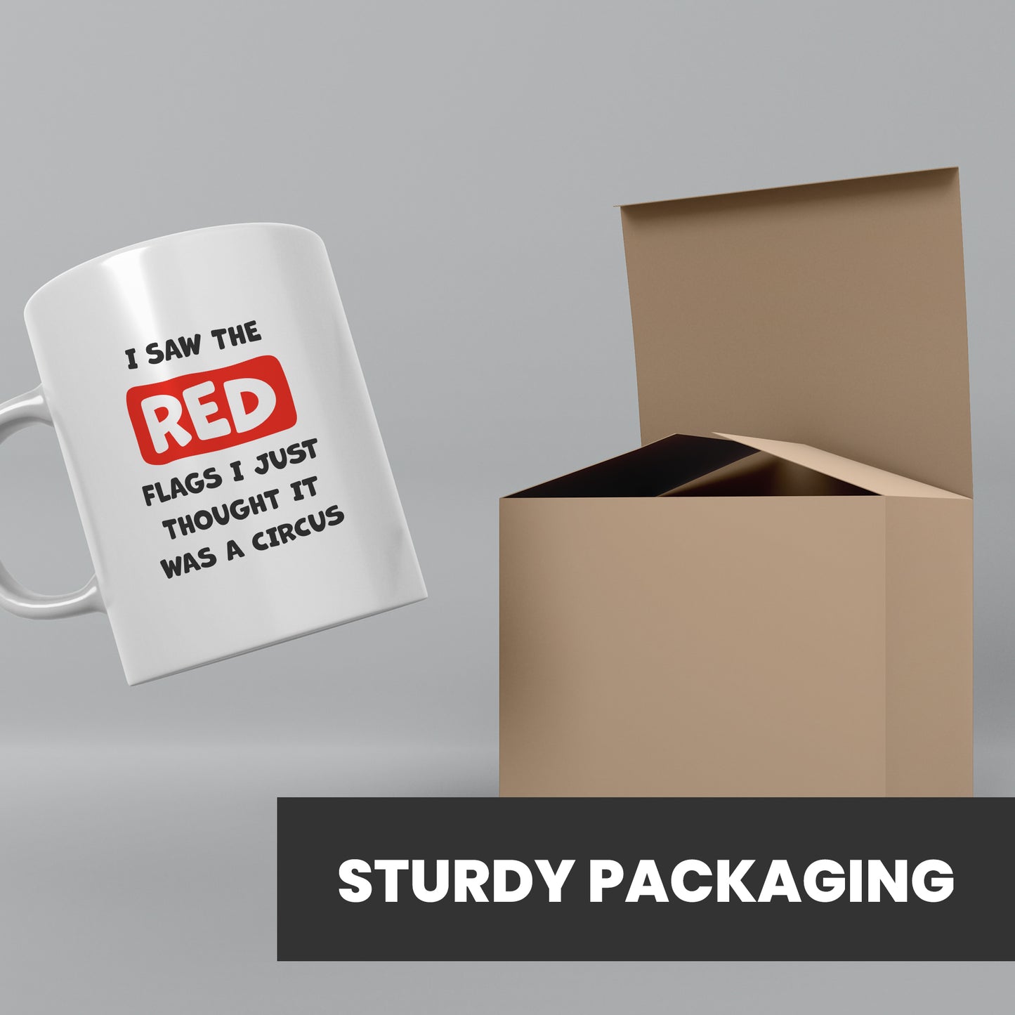 Funny mugs for women dispatched in sturdy packaging