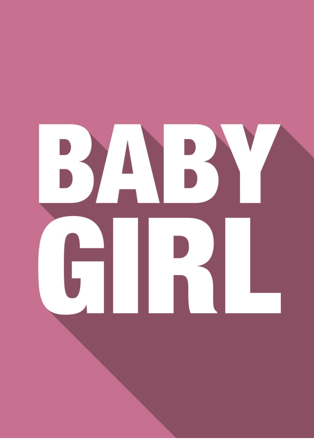 New Baby Girl Card - Congratulations Card for Parents