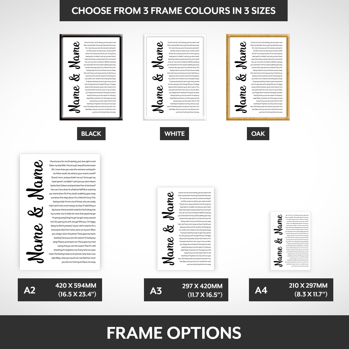 Frame options