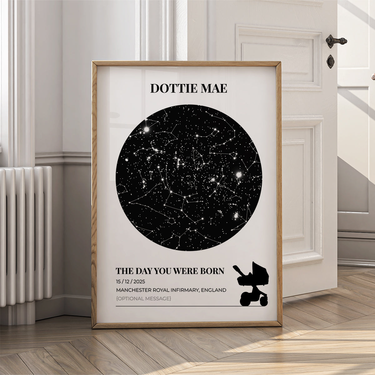 Custom Star Map Print - The Day You Were Born Night Sky Wall Art - {VARIATION}