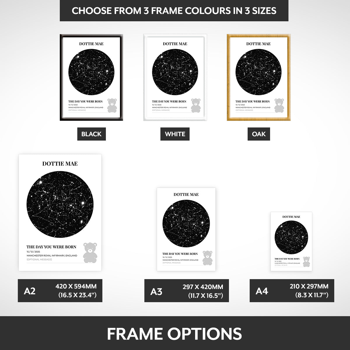 Frame options