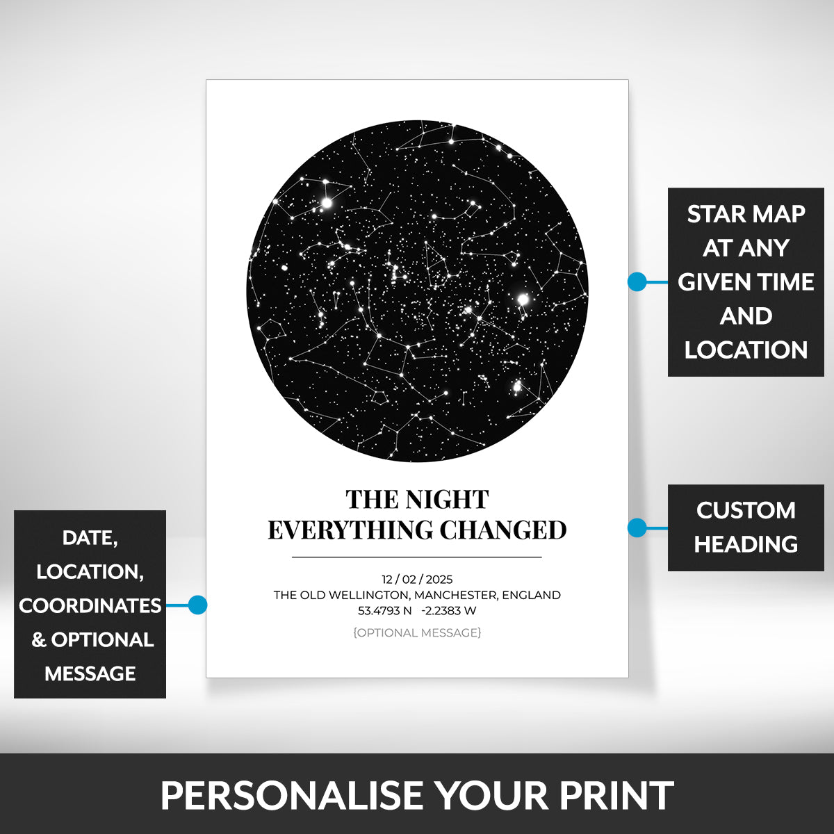 What can be personalised on this personalised gifts for women