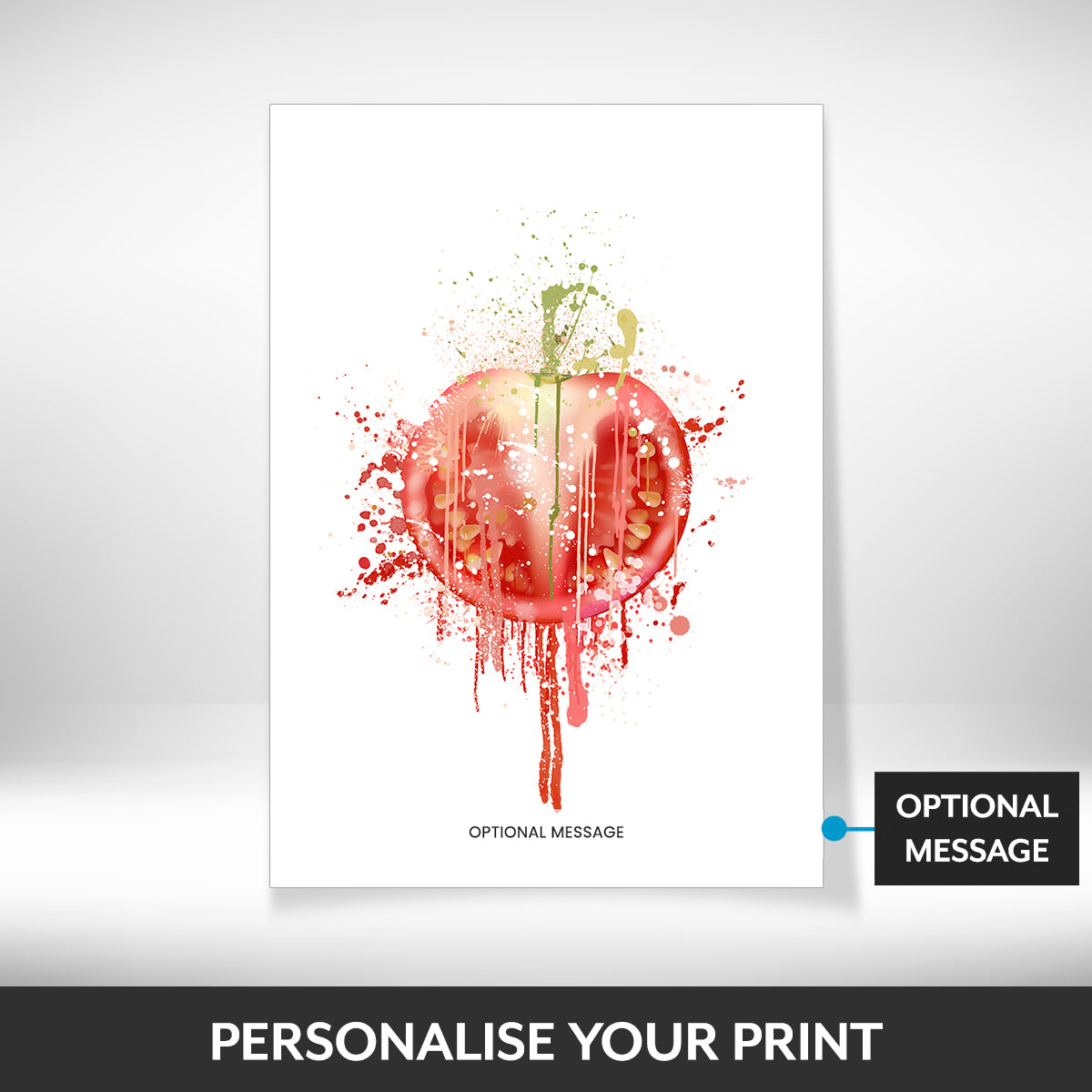 What can be personalised on this pictures for kitchen walls