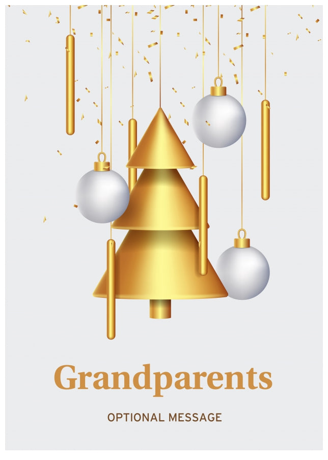 Traditional Grandparents Christmas Card - Wind Chimes