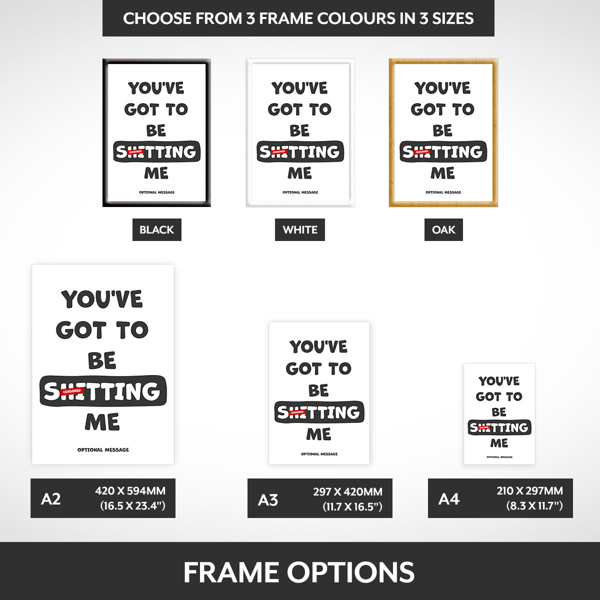 Frame options