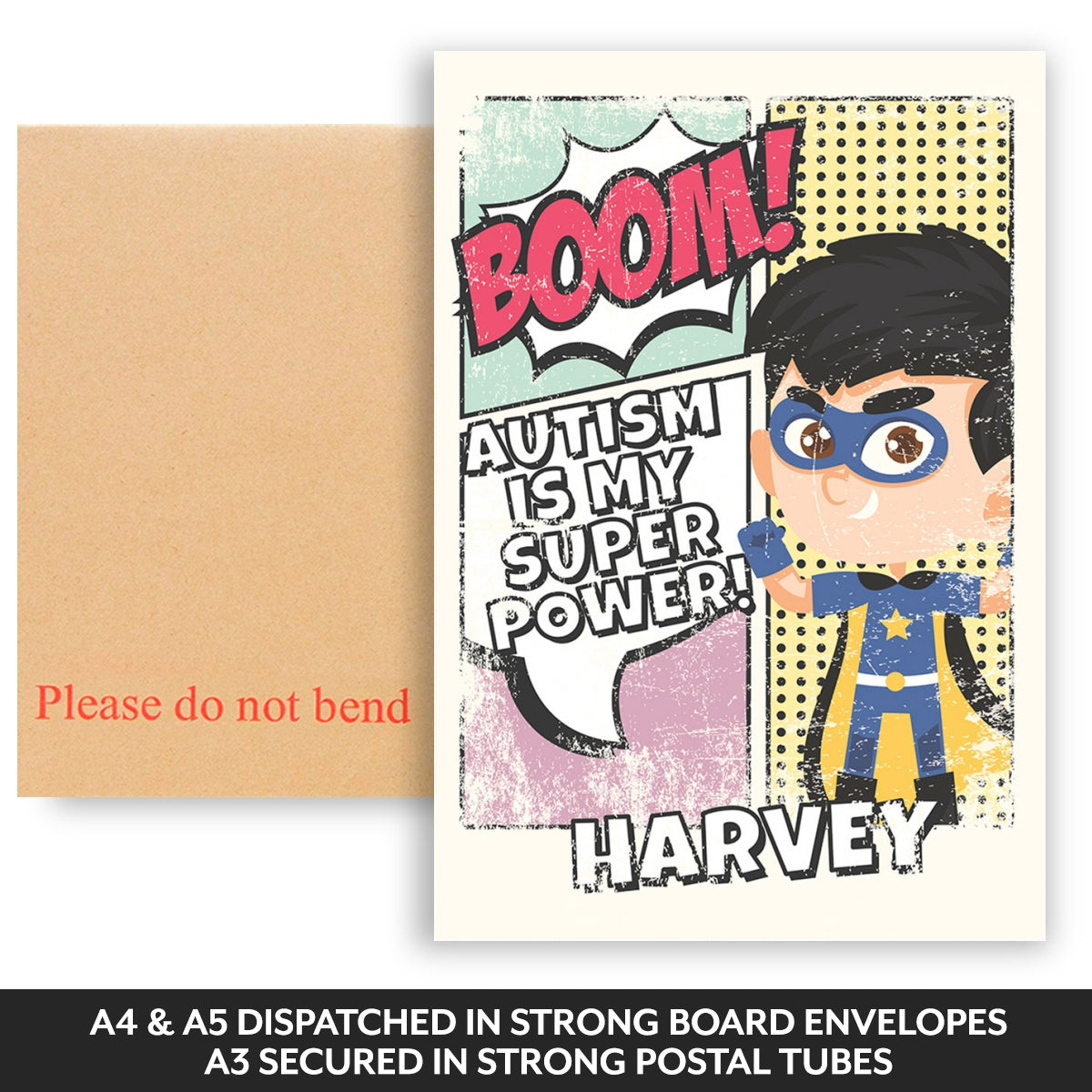 Dispatched in strong board backed envelopes