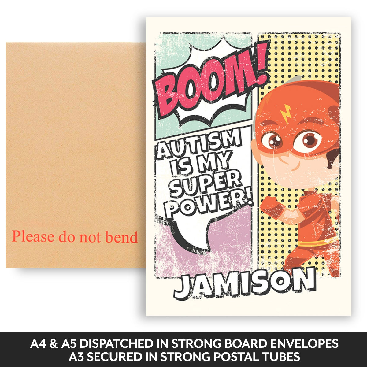 Dispatched in strong board backed envelopes