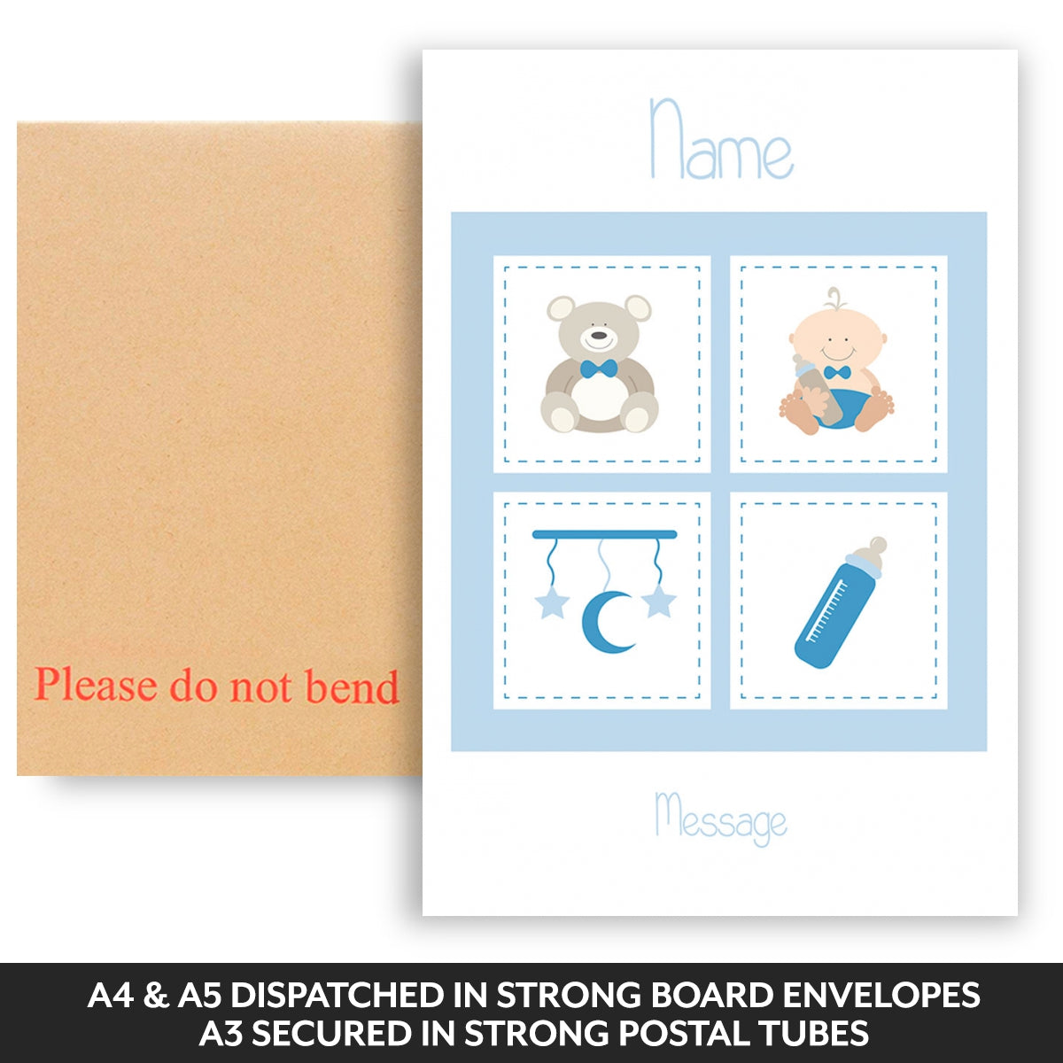 Dispatched in strong board backed envelopes