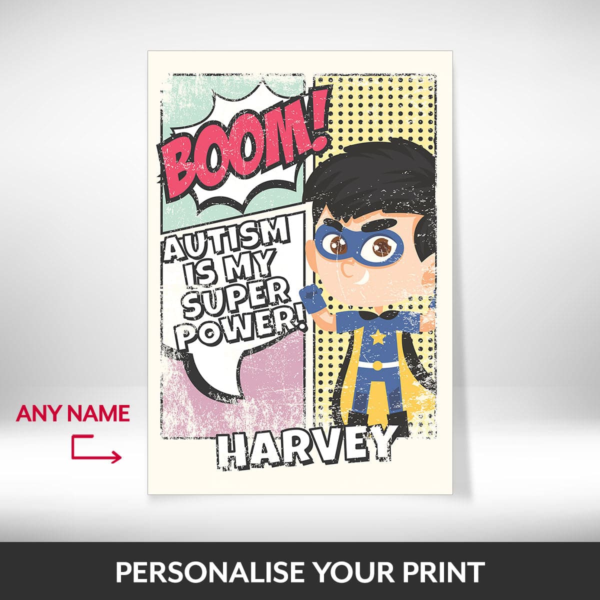 Personalised Autism is my Super Power Print