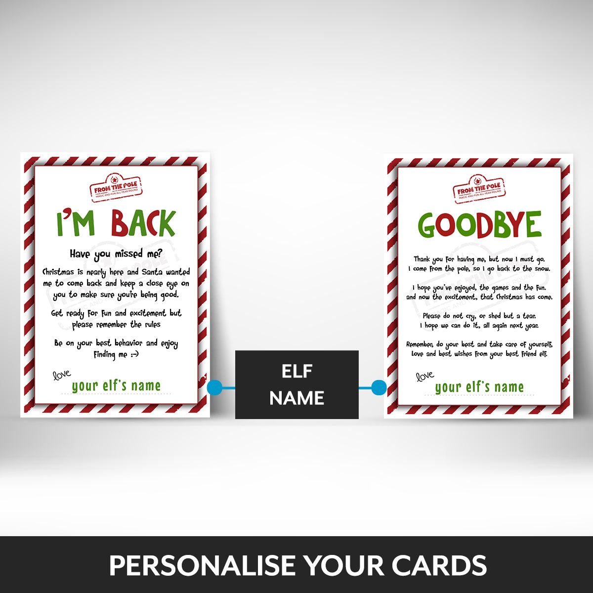 Twin Pack - Elf Arrival Letter & Elf Goodbye Letter