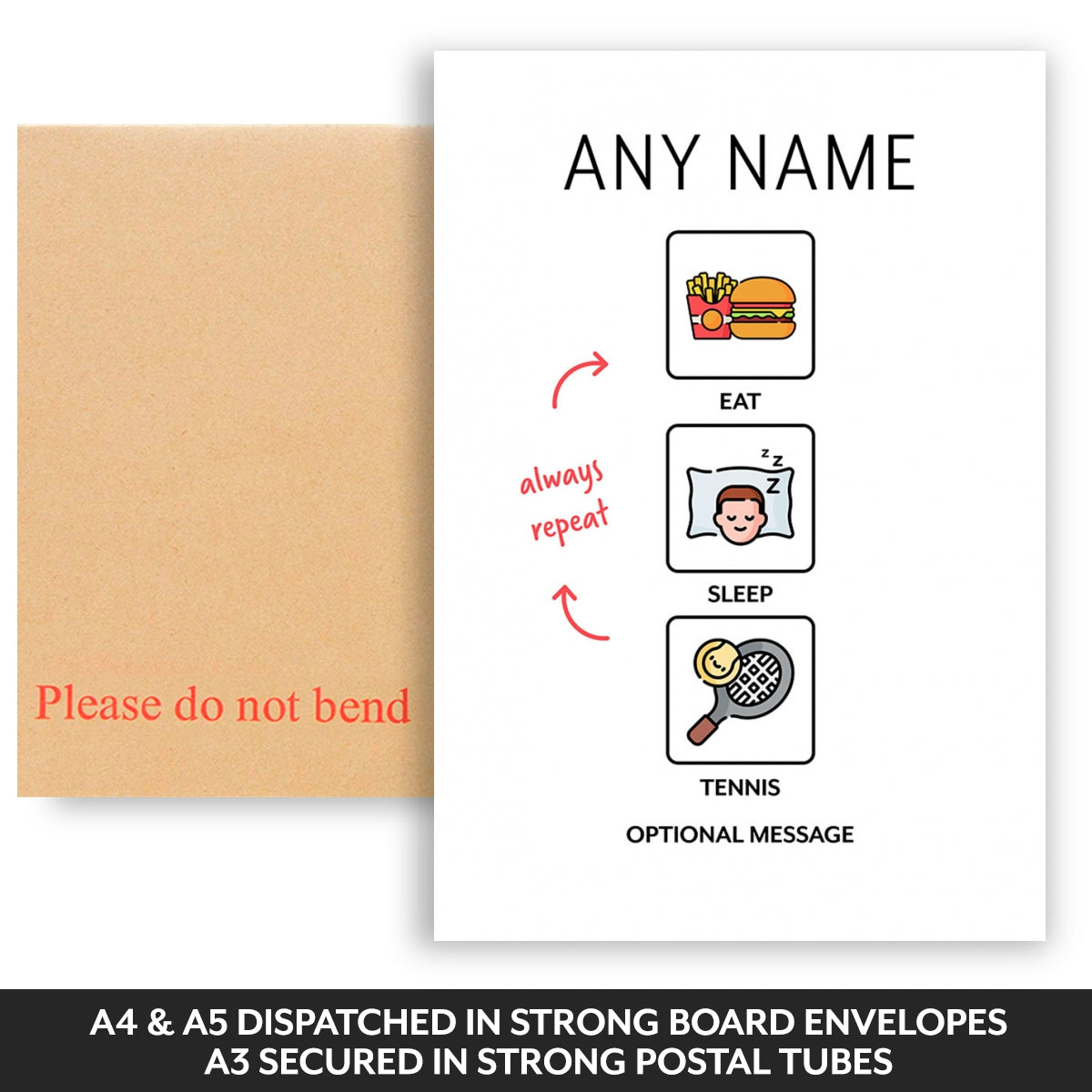 Dispatched in strong board backed envelopes