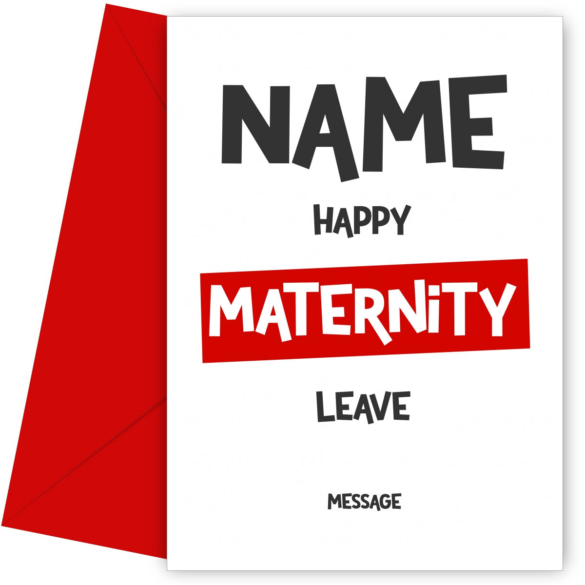 maternity leave card funny