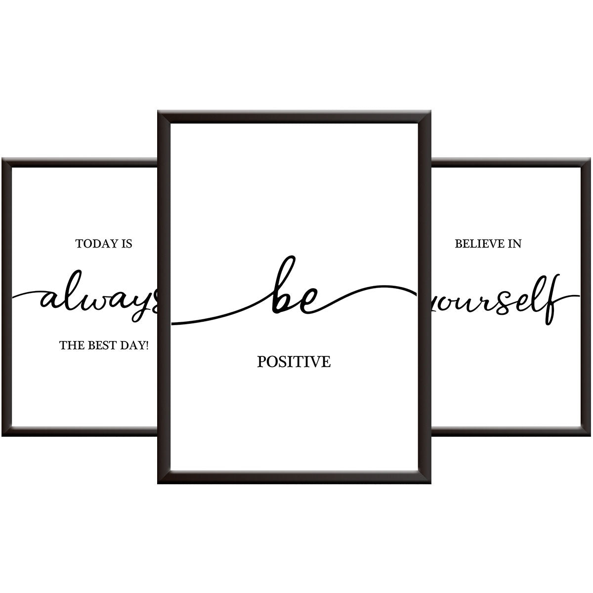 3 Motivational Posters for Walls in your Home - Black & White Positivity Posters