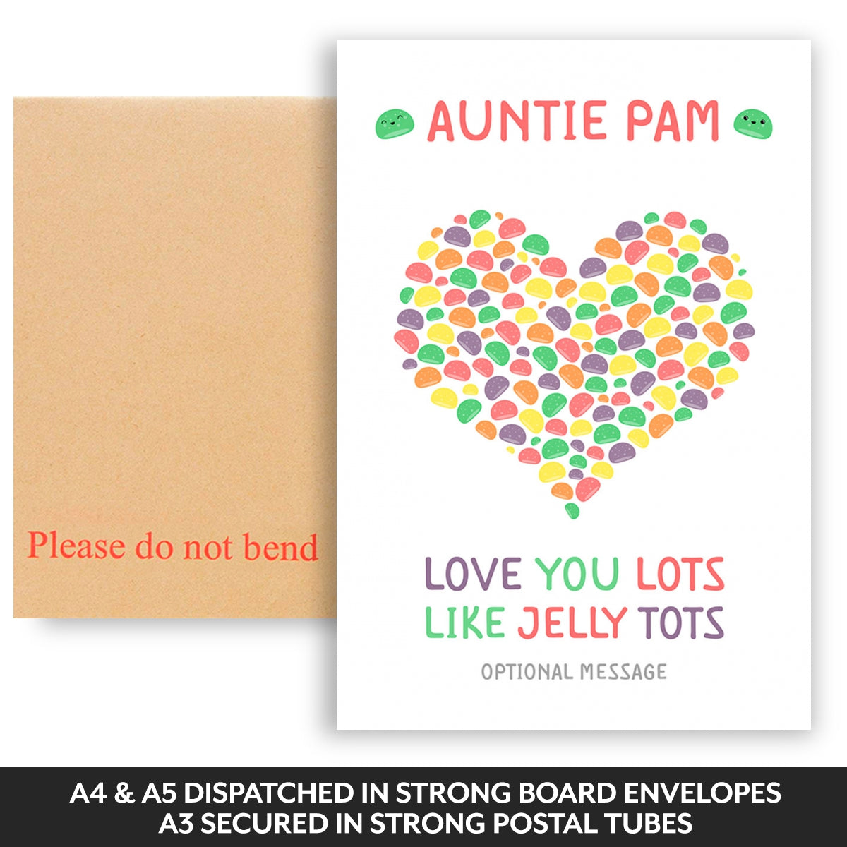 Dispatched in strong board backed envelopes