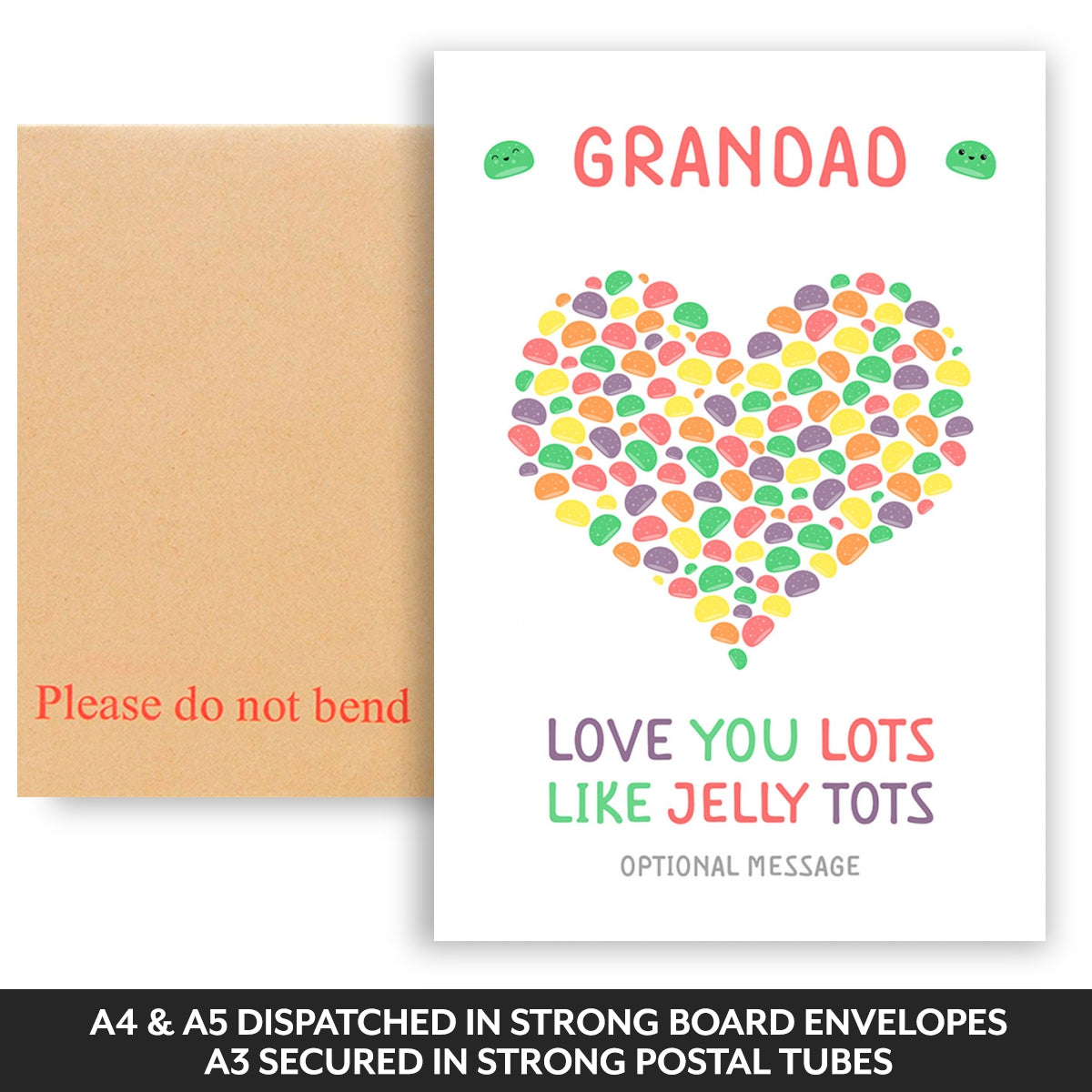 Dispatched in strong board backed envelopes