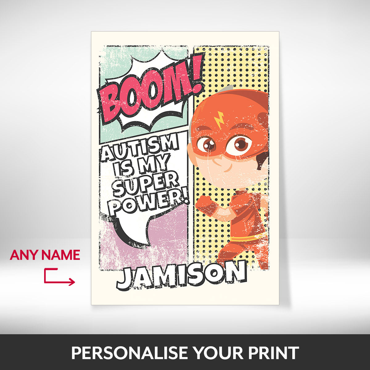 What can be personalised on this Autistic