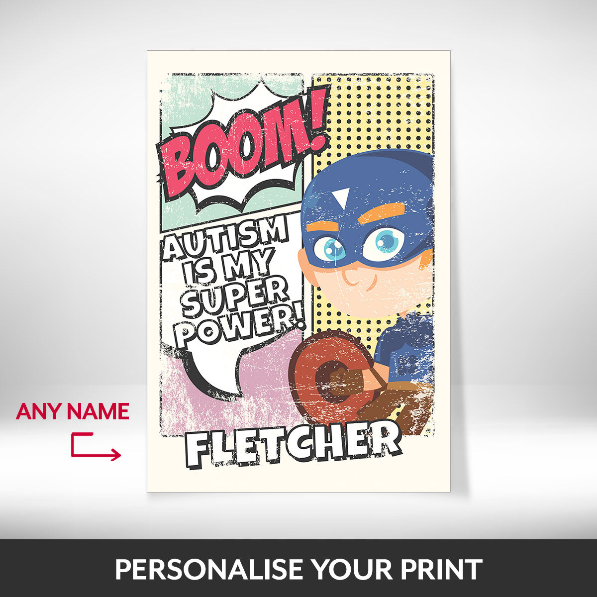 What can be personalised on this Autistic