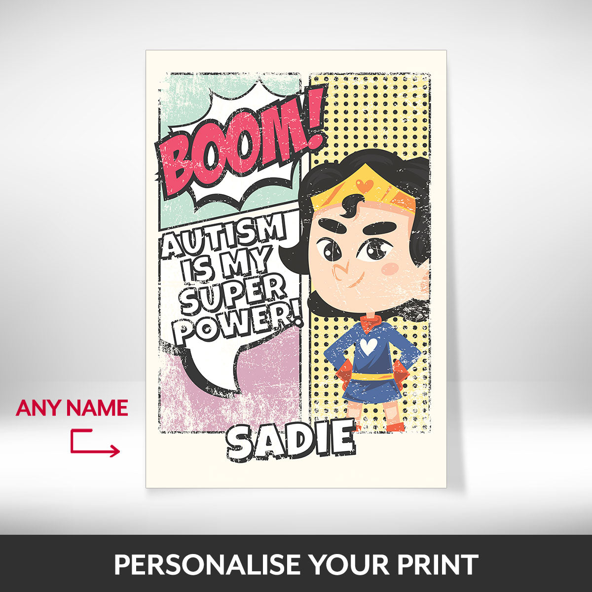 What can be personalised on this Autistic