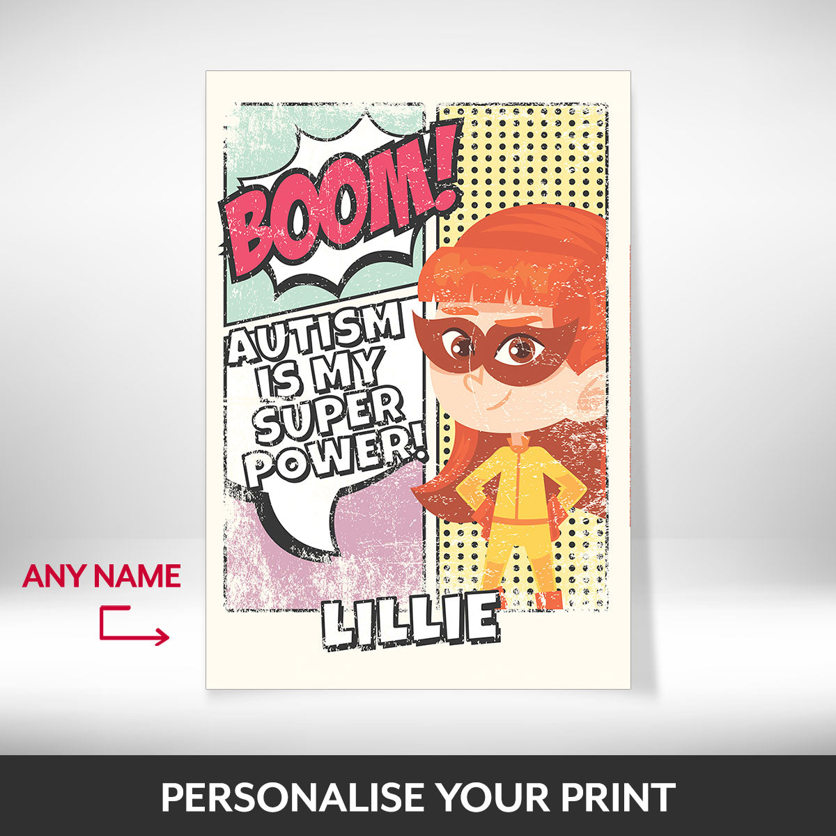 What can be personalised on this Autistic