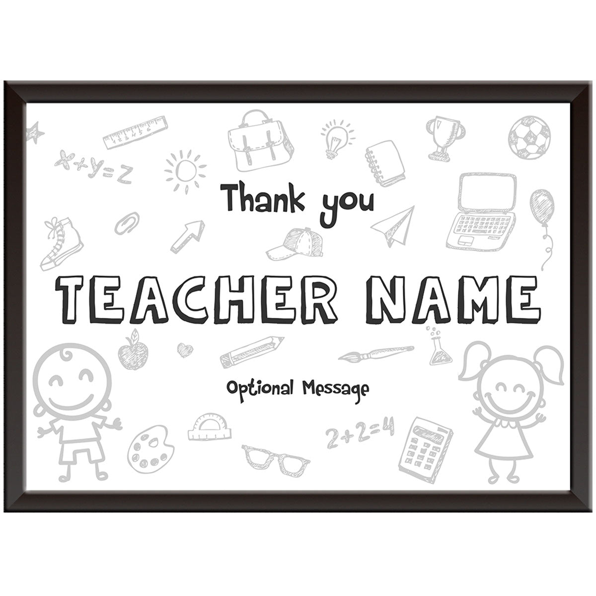 Personalised Teacher Art Print (Sketch)