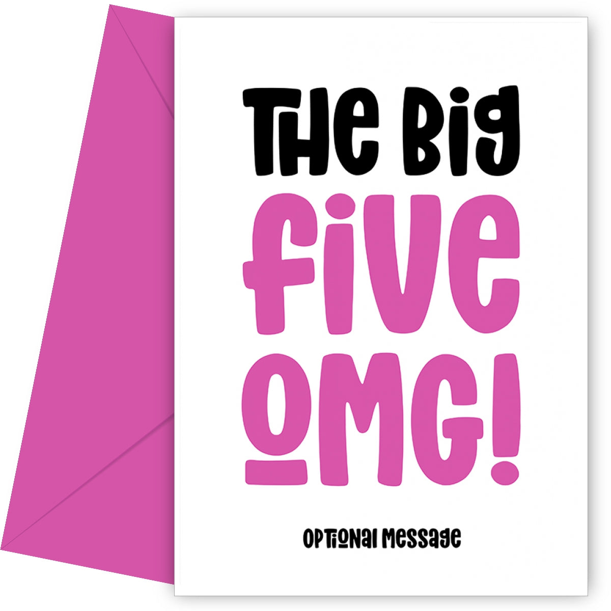 The Big 50 Birthday Card