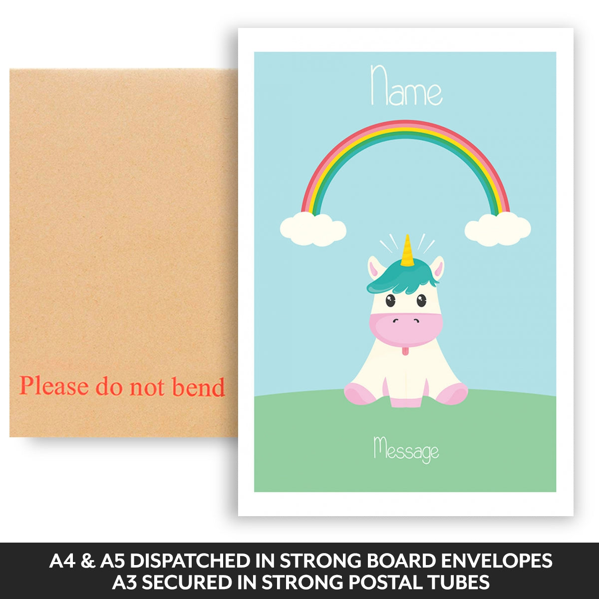 Dispatched in strong board backed envelopes