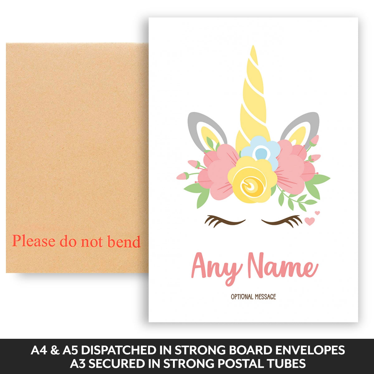 Dispatched in strong board backed envelopes