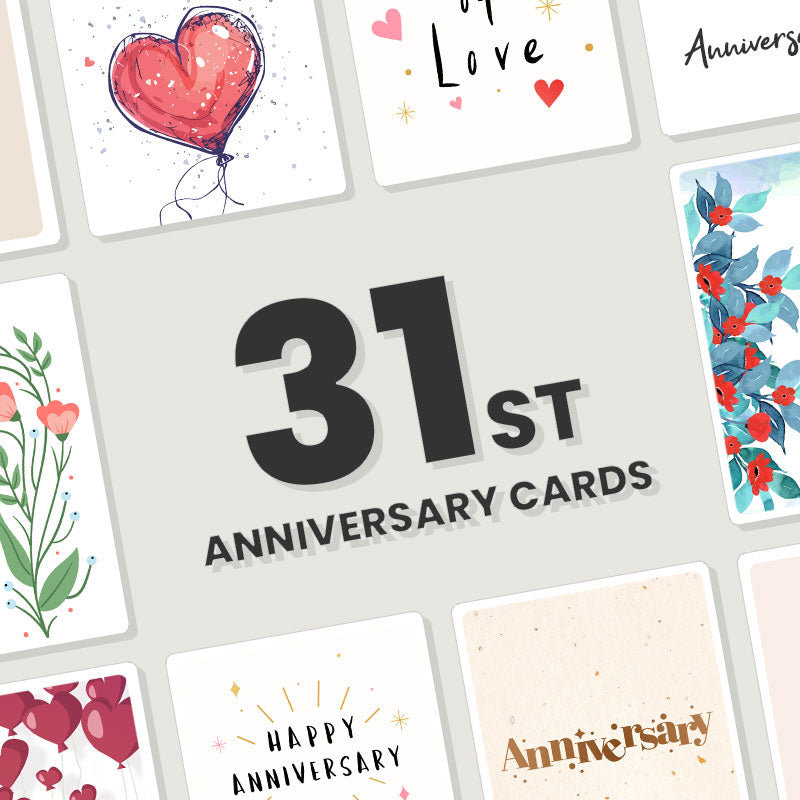 Personalised 31st Anniversary Cards