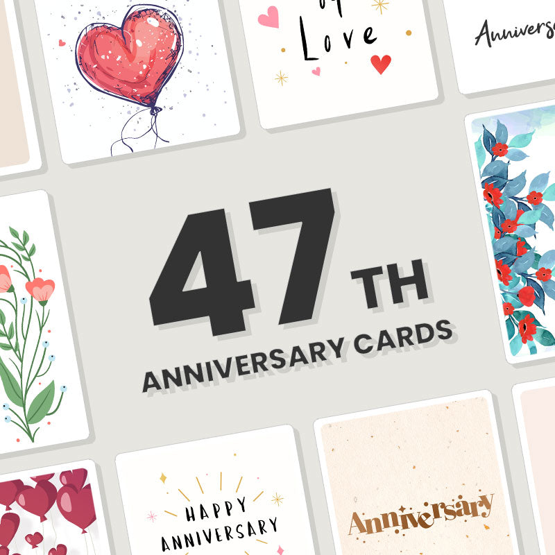 Personalised 47th Anniversary Cards