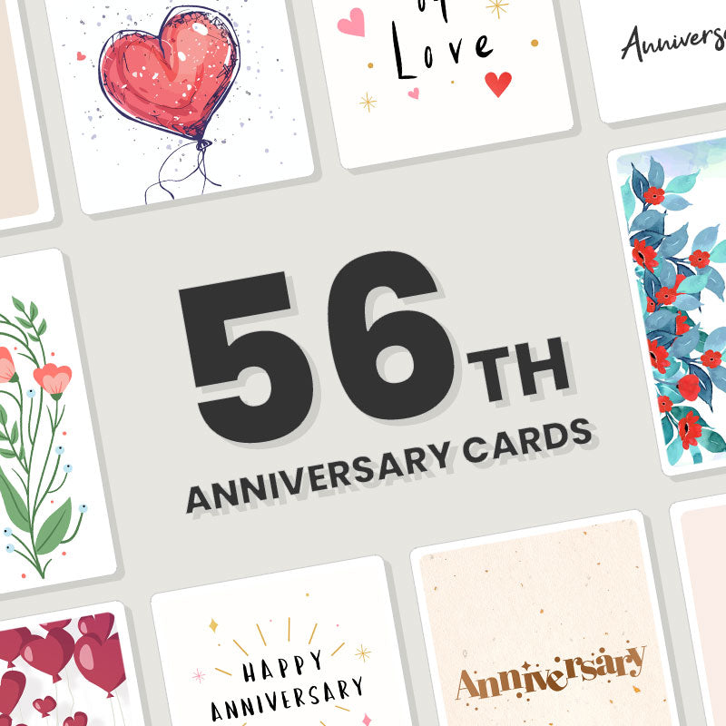 Personalised 56th Anniversary Cards