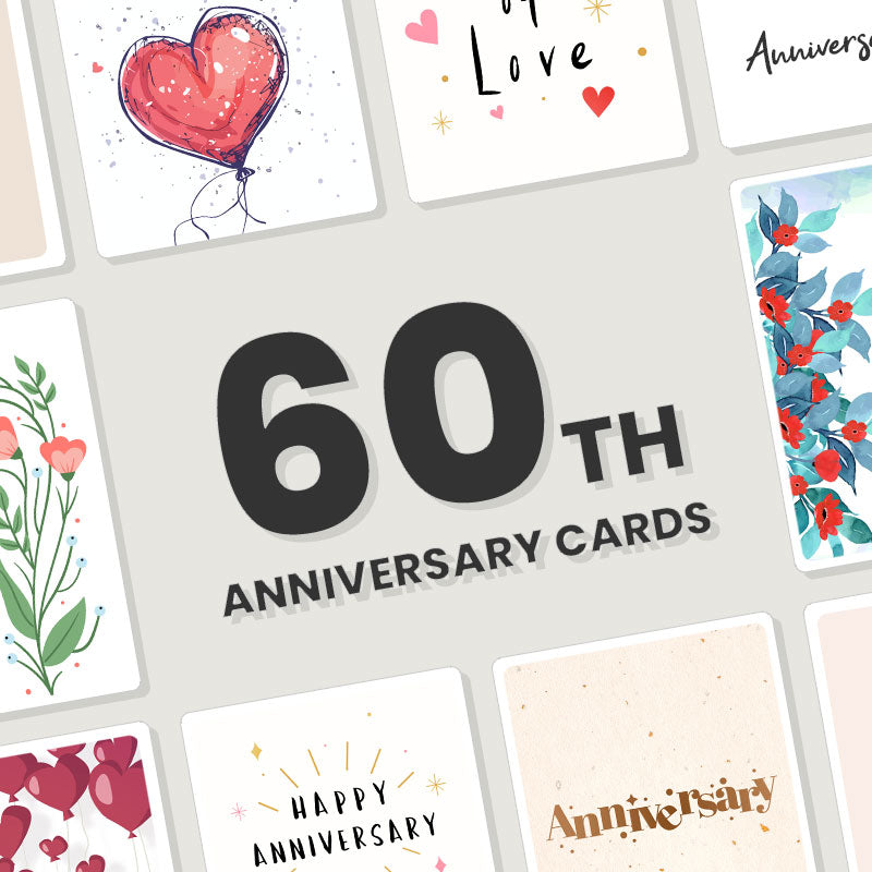 Personalised 60th Anniversary Cards