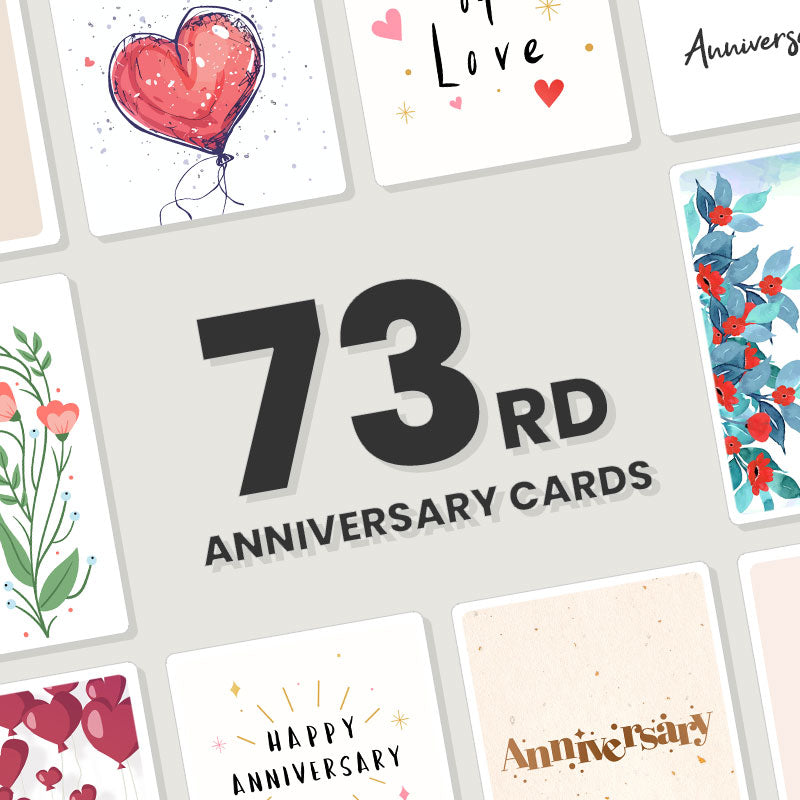 Personalised 73rd Anniversary Cards