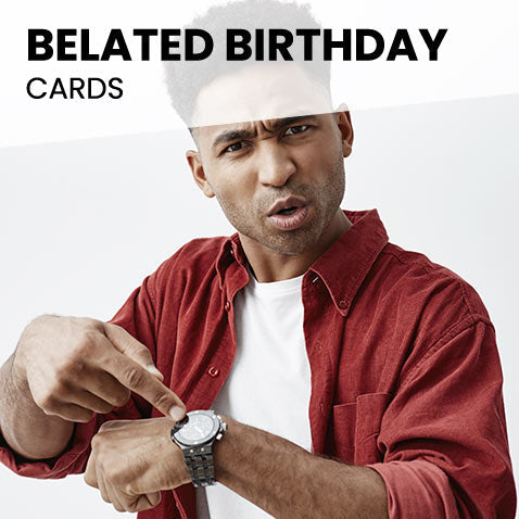 Personalised Belated Birthday Cards