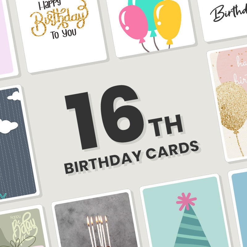 Personalised 16th Birthday Cards