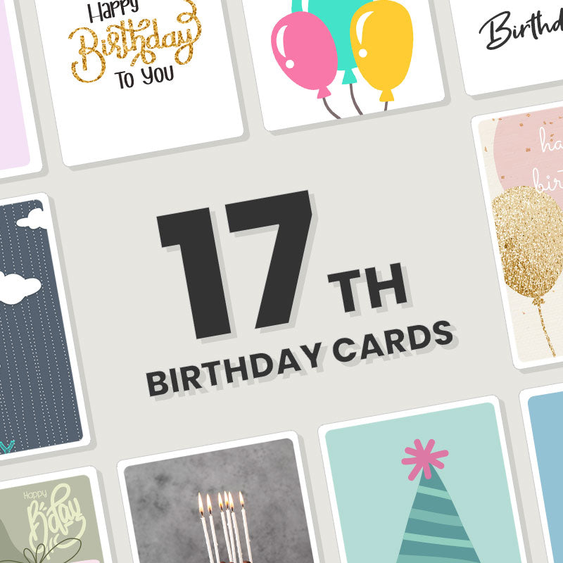 Personalised 17th Birthday Cards