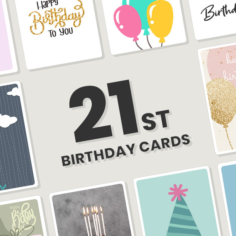 Personalised 21st Birthday Cards