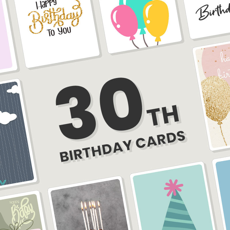 Personalised 30th Birthday Cards