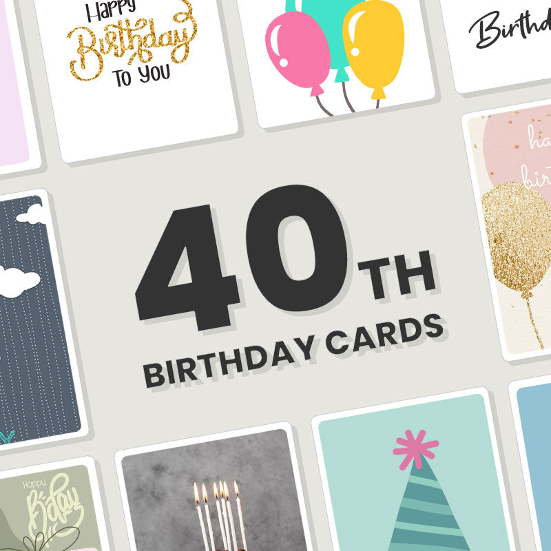 Personalised 40th Birthday Cards