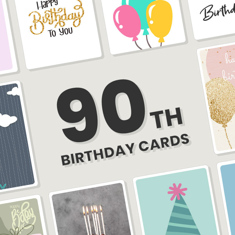 Personalised 90th Birthday Cards