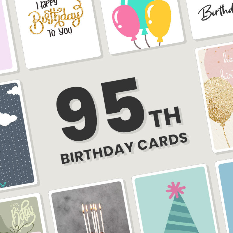 Personalised 95th Birthday Cards