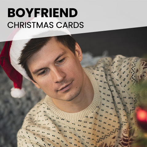 Personalised Boyfriend Christmas Cards