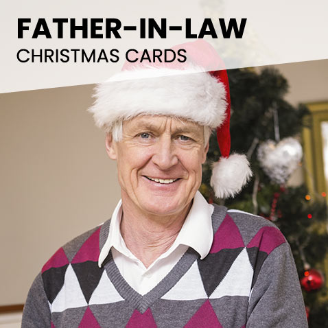 Personalised Father in law Christmas Cards