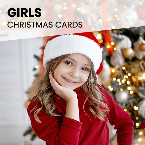 Personalised Christmas Cards for Girls
