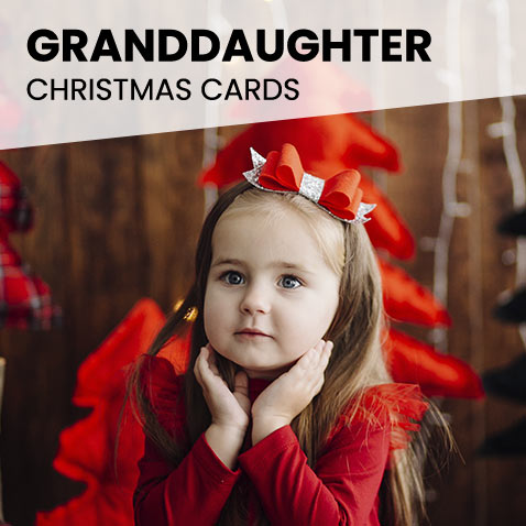 Personalised Granddaughter Christmas Cards