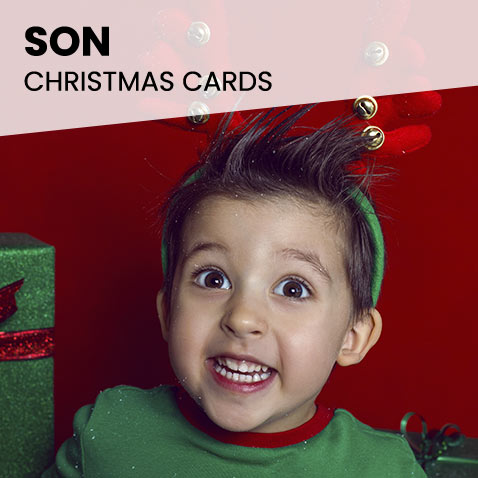 Personalised Son Christmas Cards