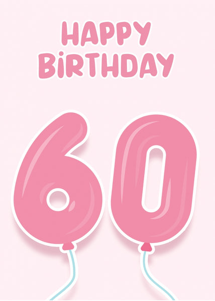 60th Birthday Card, 60th Birthday Gifts For Women, 60th Birthday