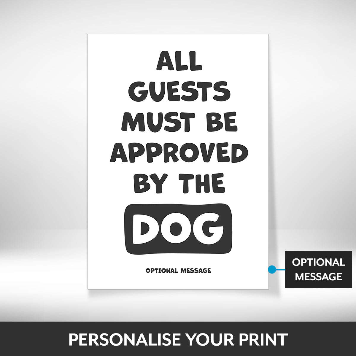 What can be personalised on this dog lover gift